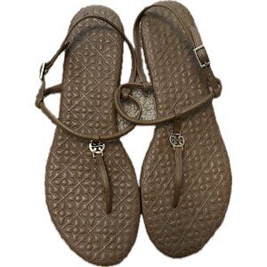 Tory Burch Marion Quilted Leather Sandal- Size 11